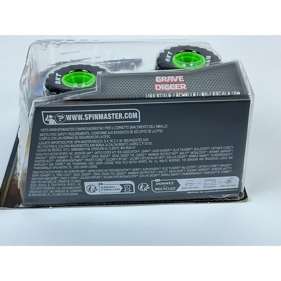 Monster Jam Spin Master 2023 Grave Digger 1:64 Arena Favorites Series New Sealed - Picture 4 of 4